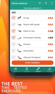 Home workouts & Gymnastics android App screenshot 0